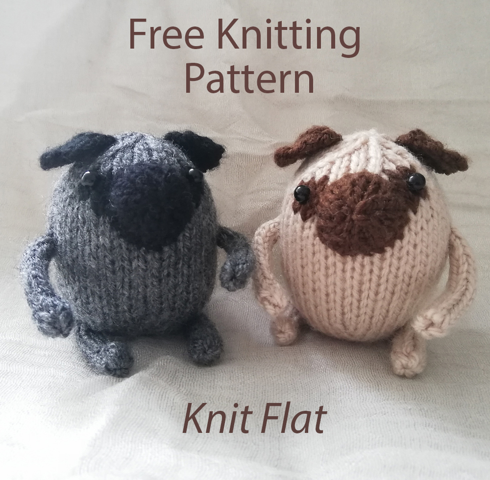 Free Mini Pug Knitting Pattern