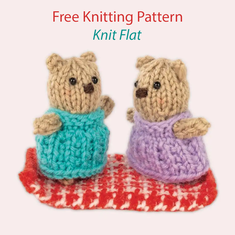 Free Mini Teddy Bears Picnic Knitting Pattern