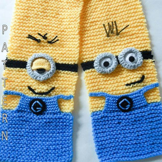 Minion Scarf Knitting Pattern