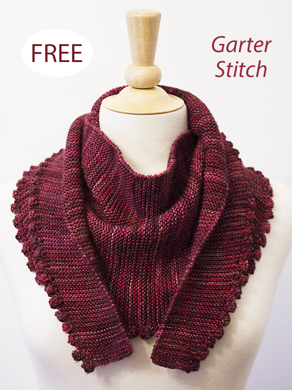 Free Knitting Pattern Minnie Shawlette