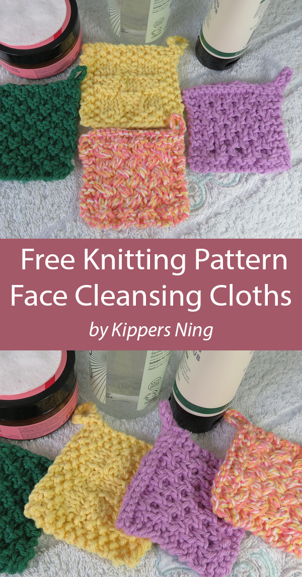 Free Face Cleansing Cloth Knitting Patterns