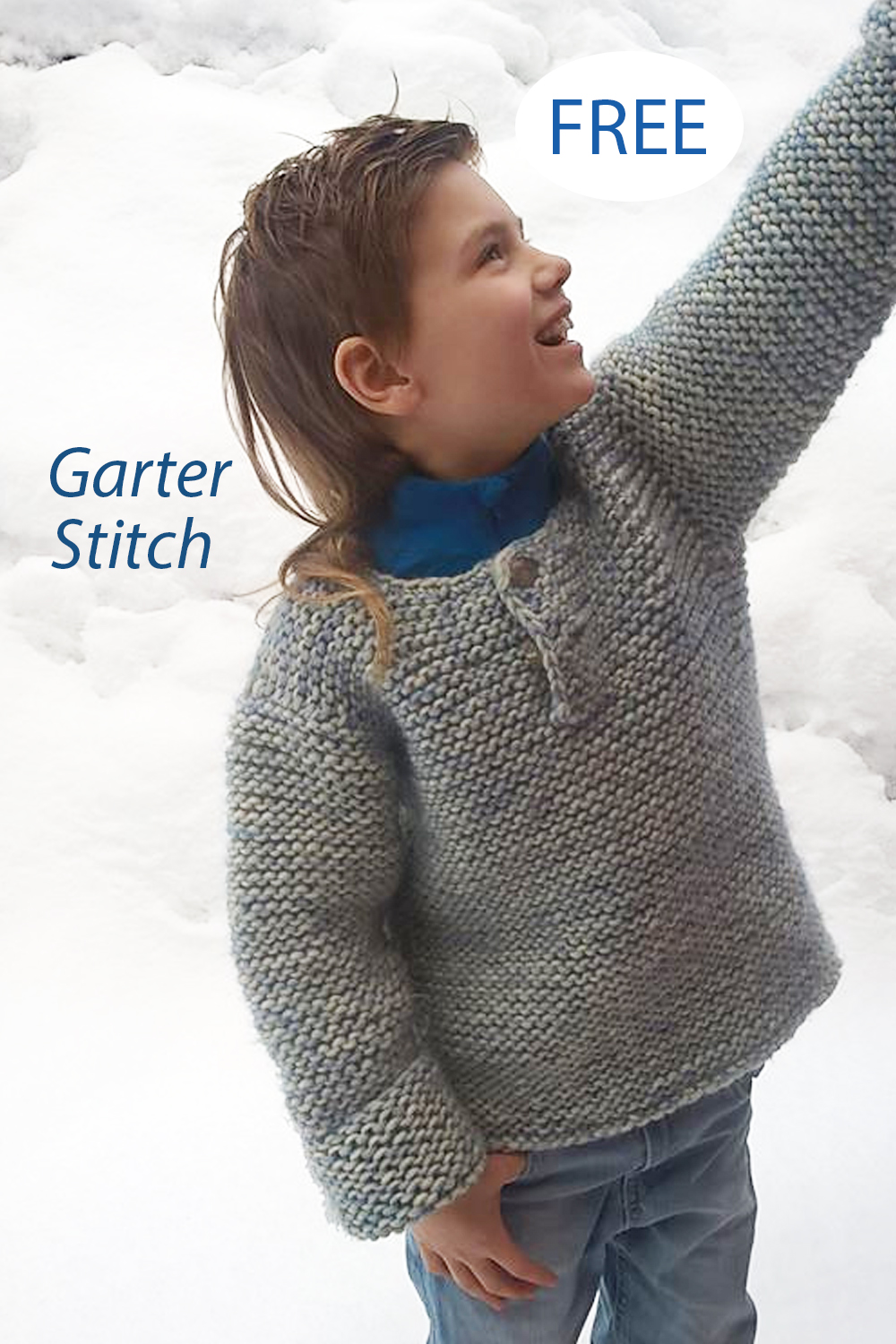 Free Knitting Pattern Kid's Garter Stitch Sweater