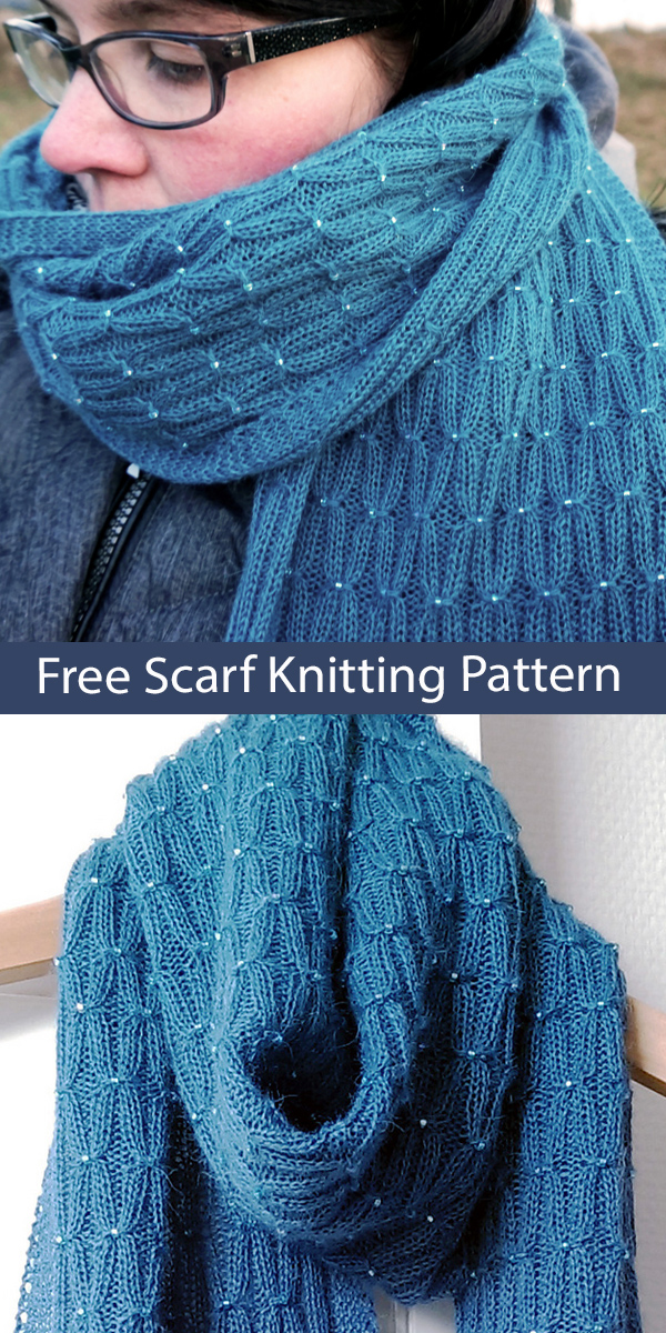 Free Scarf Knitting Pattern Mira River Wrap