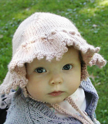Free Knitting Pattern for Miss Dashwood Baby Sun Hat