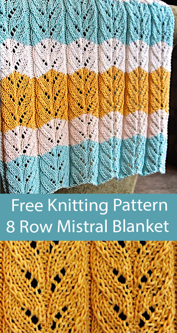 Free Blanket Knitting Pattern Mistral Baby Blanket or Throw