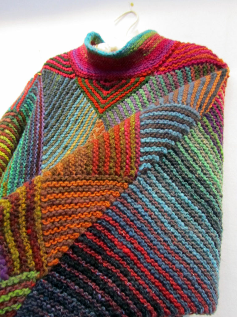 Free Knitting Pattern for Miterrific Poncho