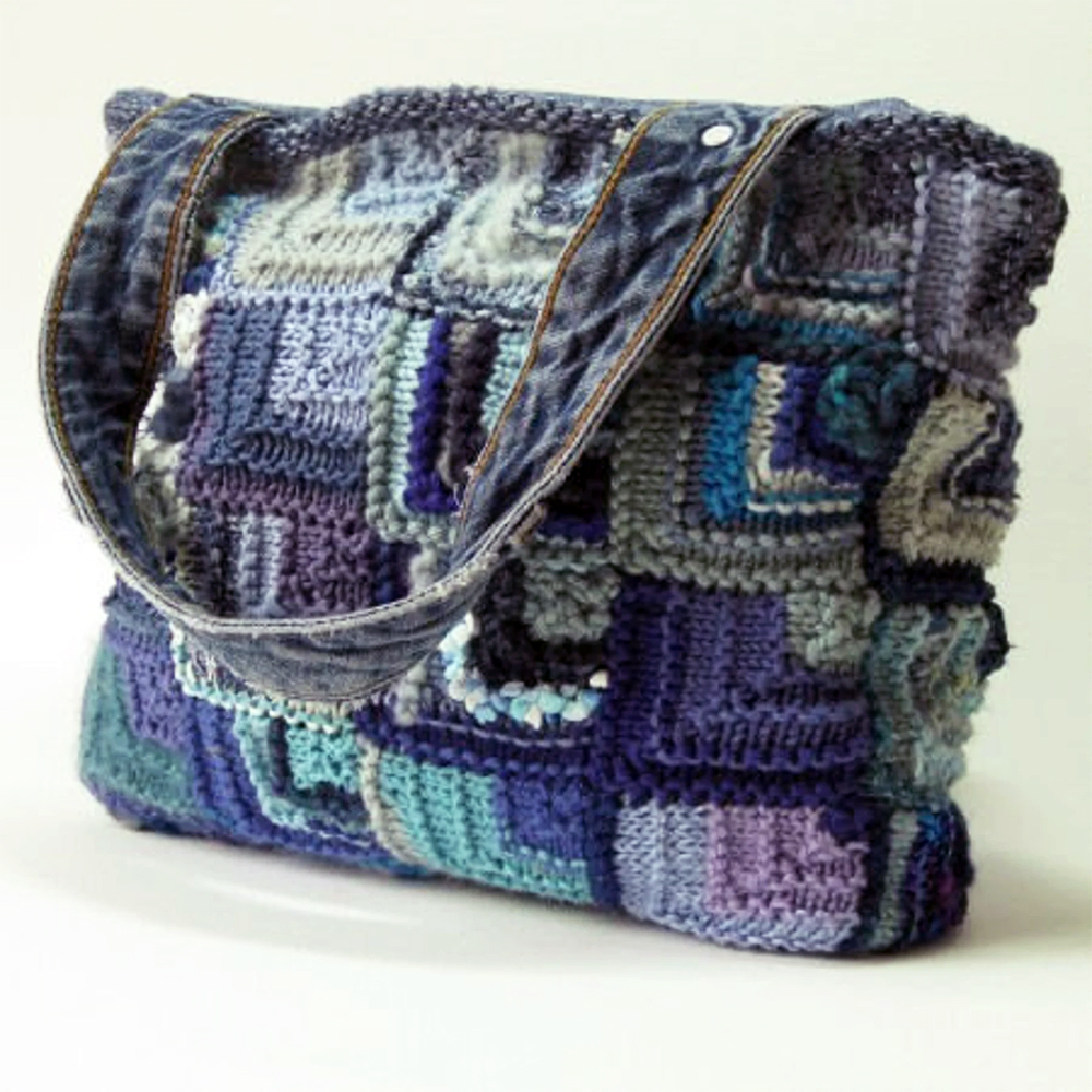 Mitred Square Bag  Knitting Pattern