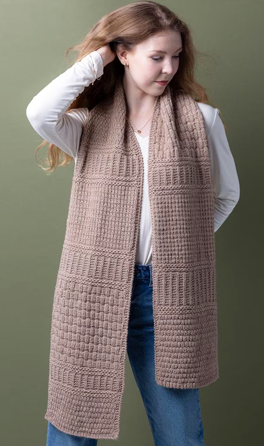 Gansey Mix It Up Scarf Knitting Pattern