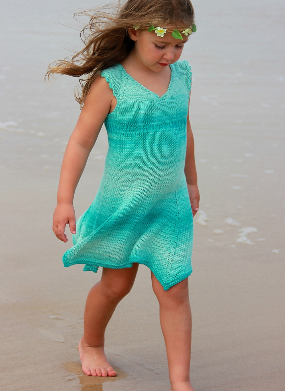 Moana Baby and Child Dress Free Knitting Pattern through September 2024