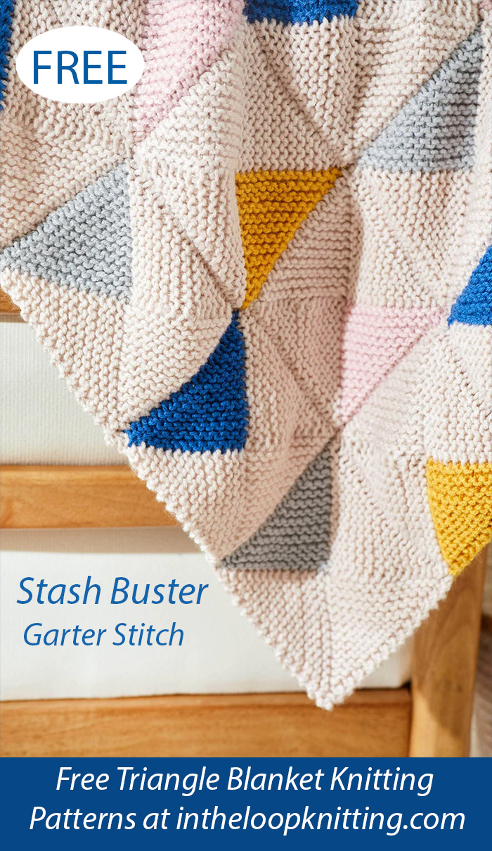 Free Mod Triangles Blanket Knitting Pattern