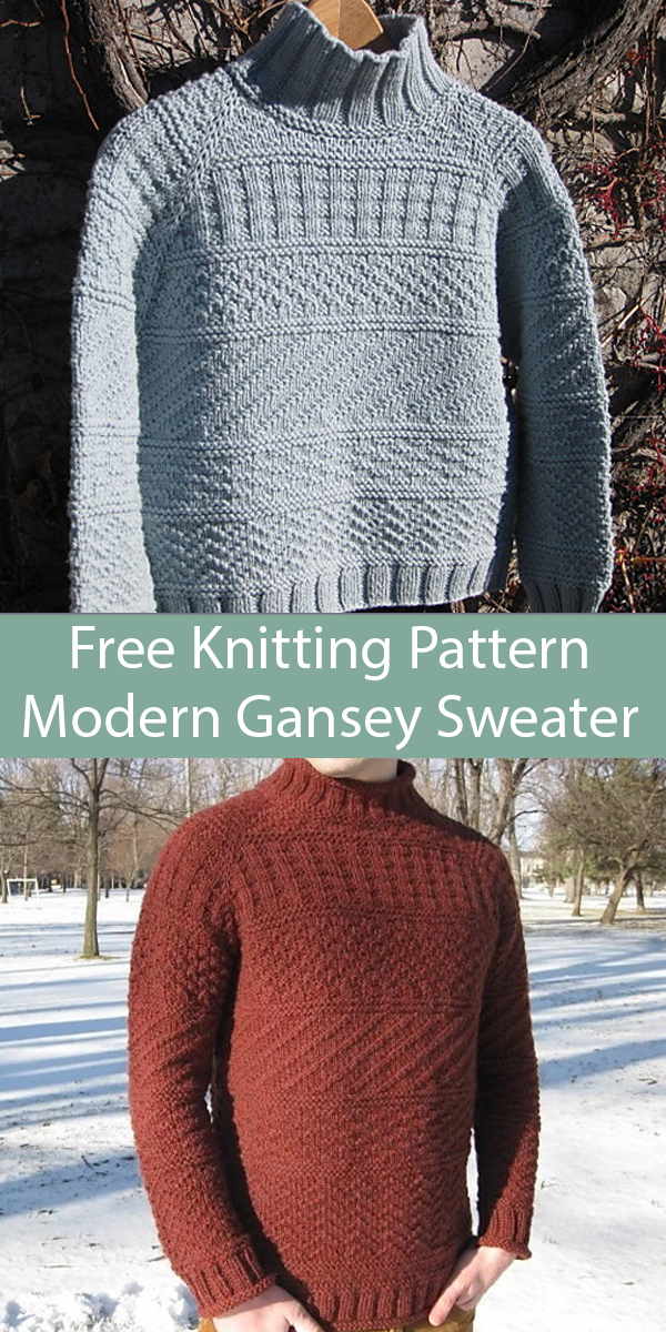 Gansey or Guernsey Knitting Patterns In the Loop Knitting