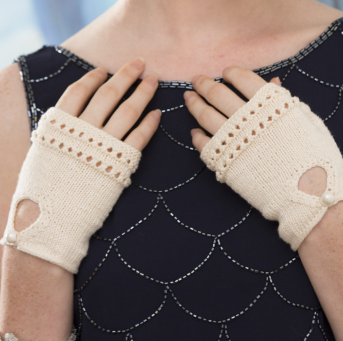 Free Knitting Pattern for Modern Sophisticated Glovelets