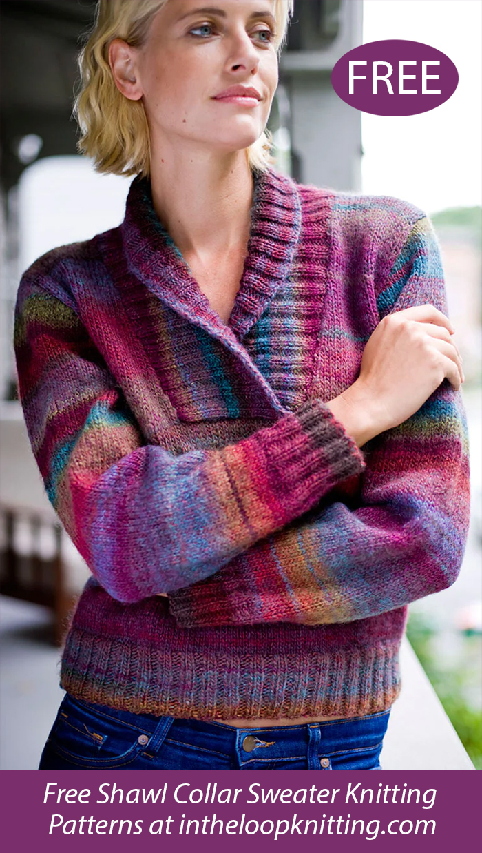 Free Modern Lodge Pullover Sweater Knitting Pattern 
