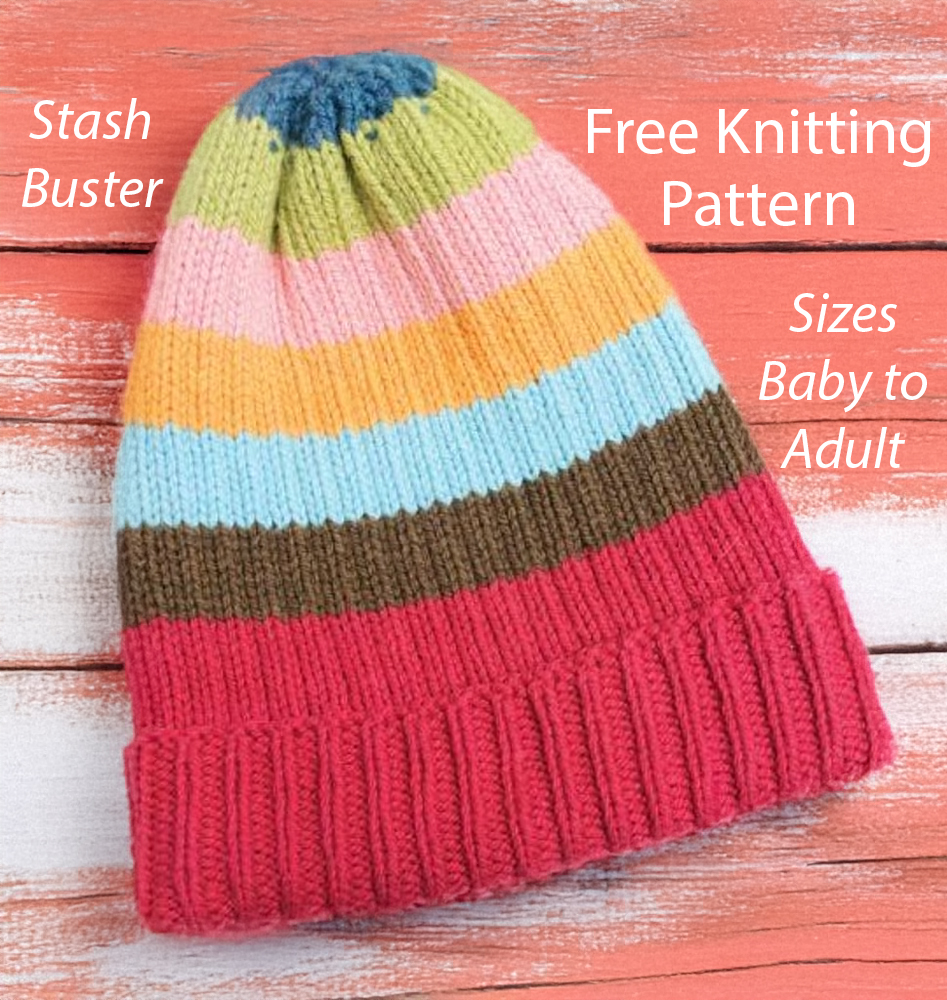 Modern Rib Hat  Knitting Pattern