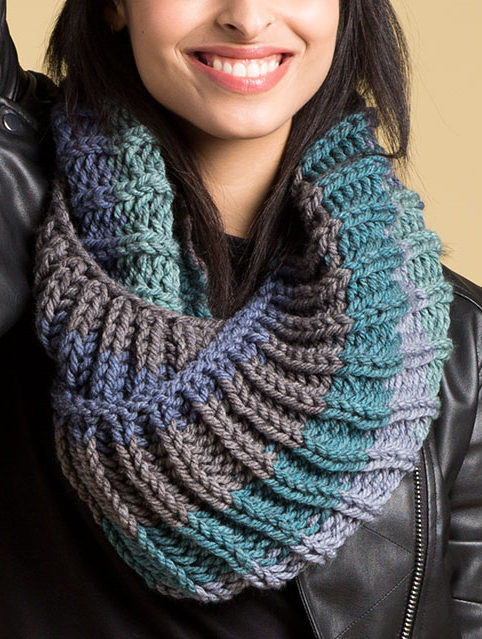 Infinity Scarf Knitting Pattern (Fisherman's Rib Stitch)