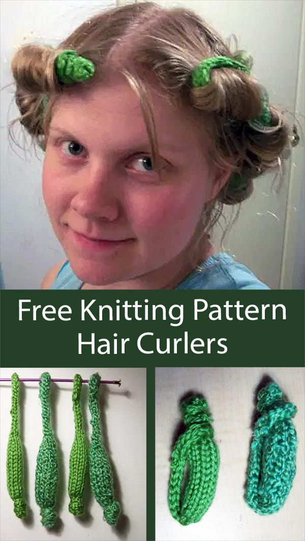 Free Knitting Pattern Hair Curlers Hair Accessory
