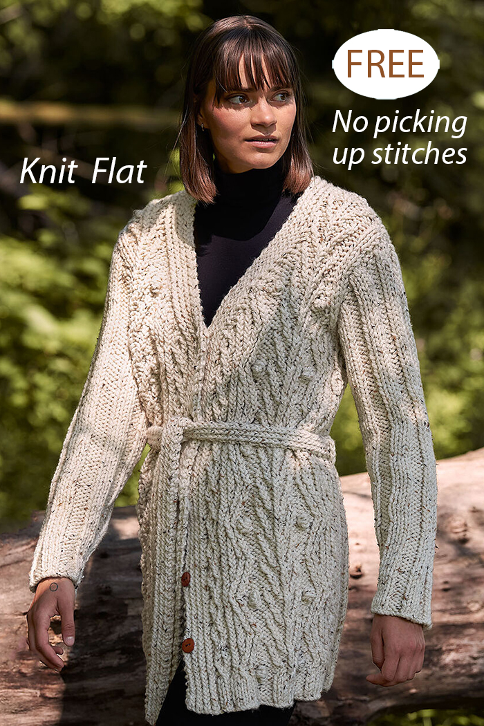 Free Montrose Cable Vines Cardigan Knitting Pattern
