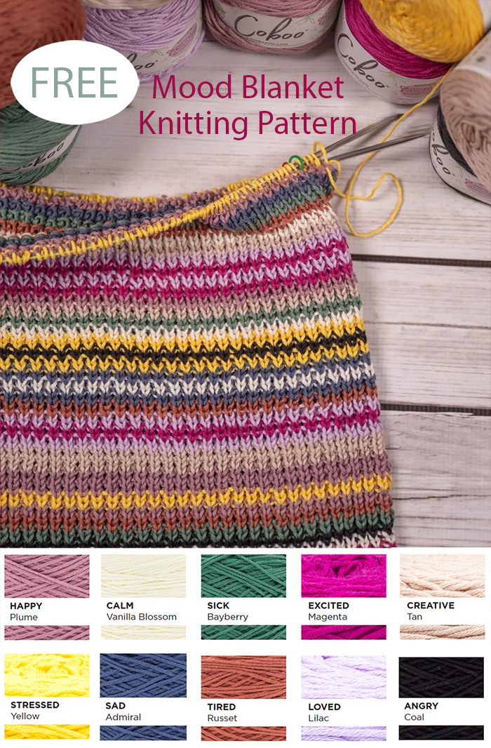 Free Knitting Pattern Mood Blanket 2026