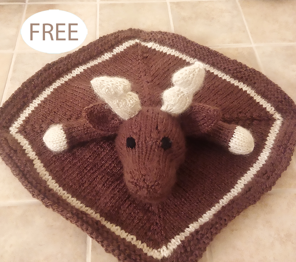 Free Baby Knitting Pattern Moose Lovie
