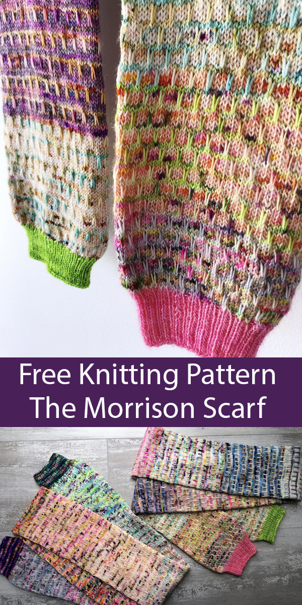 Morrison Scarf Free Knitting Pattern