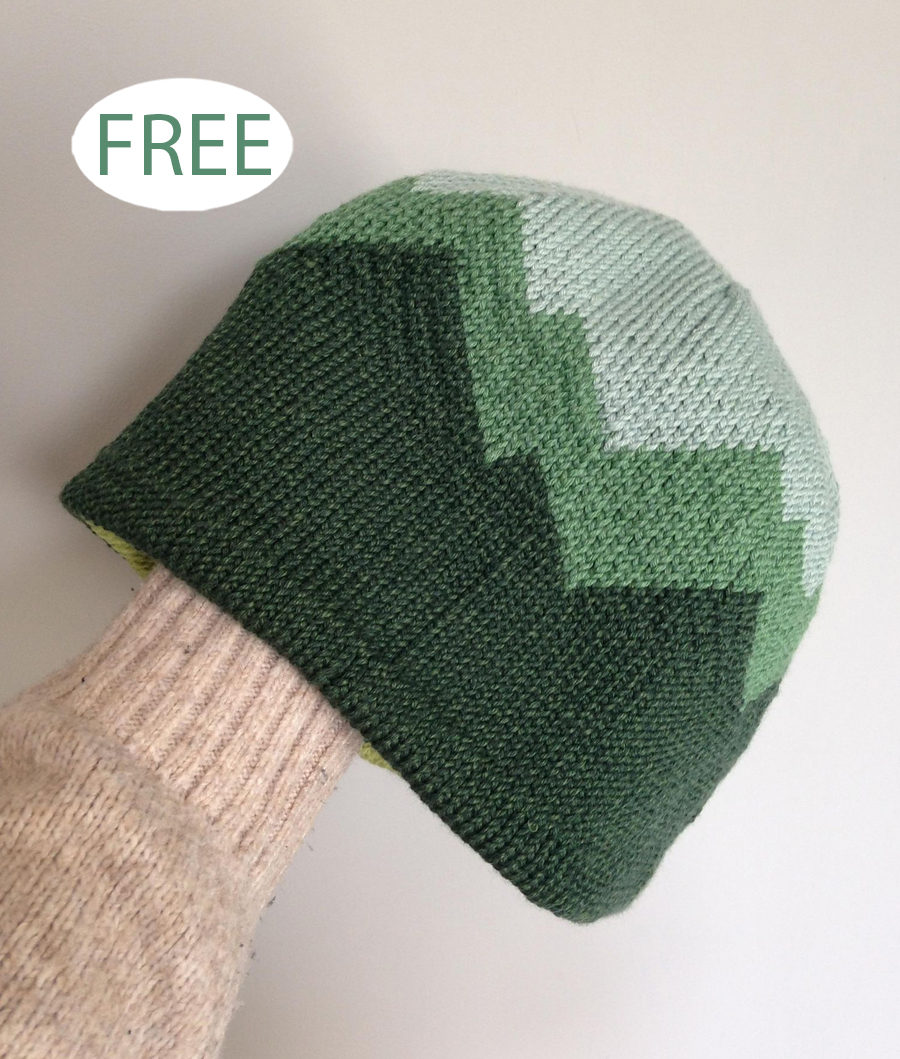 Mountain Beanie Knitting Pattern