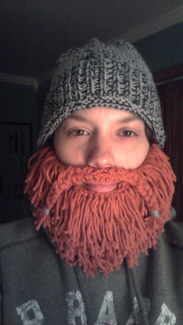 Mountain Man Bearded Hat Free Knitting Pattern and other fun hat knitting patterns