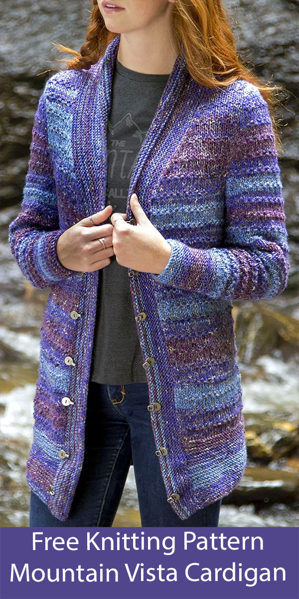 Free Cardigan Knitting Mountain Vista Cardigan