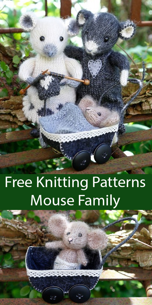 Mouse Family Knitting Pattern