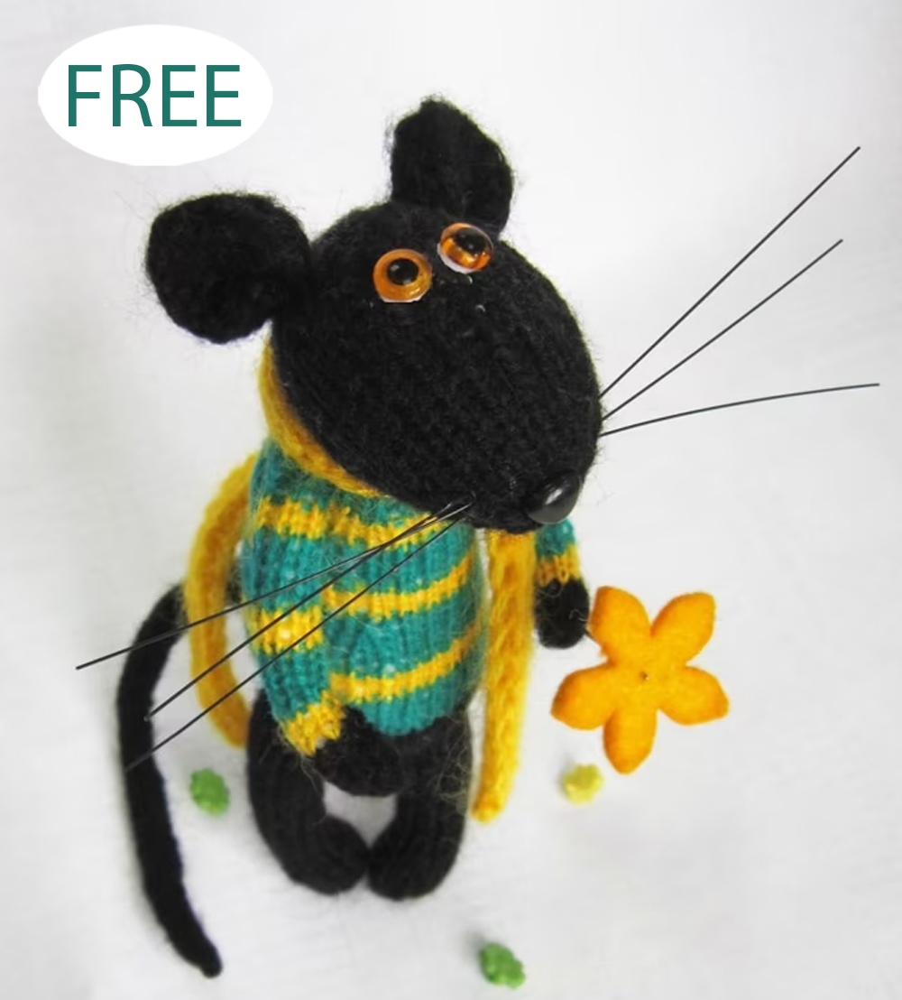 Free Mouse Jacques Stuffie Knitting Pattern