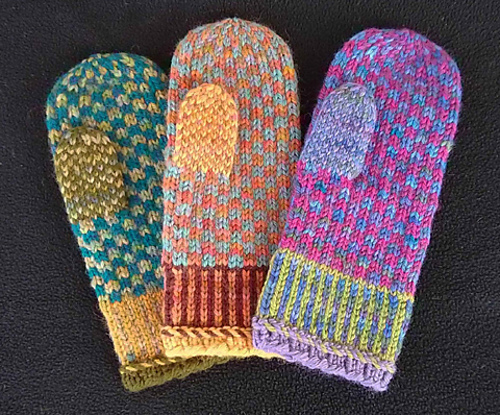 Free Knitting Pattern for Movie Night Mittens