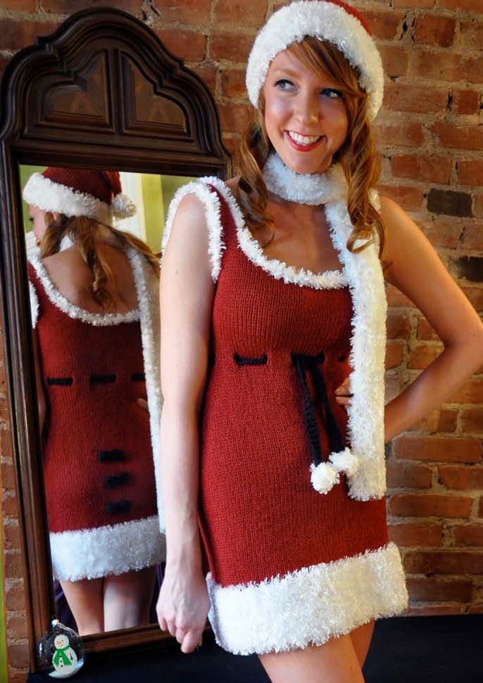 Knitting Pattern for Mrs. Claus Dress Costume