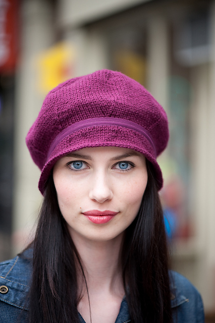 knit hat with brim pattern free