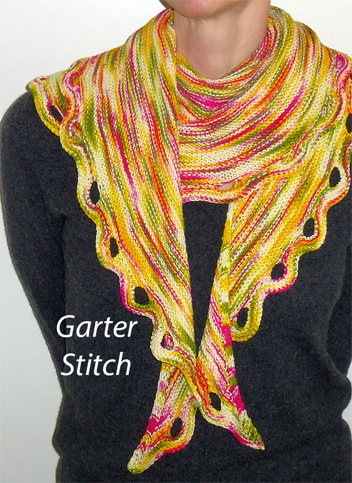 Free Wavy Border Shawl Knitting Pattern