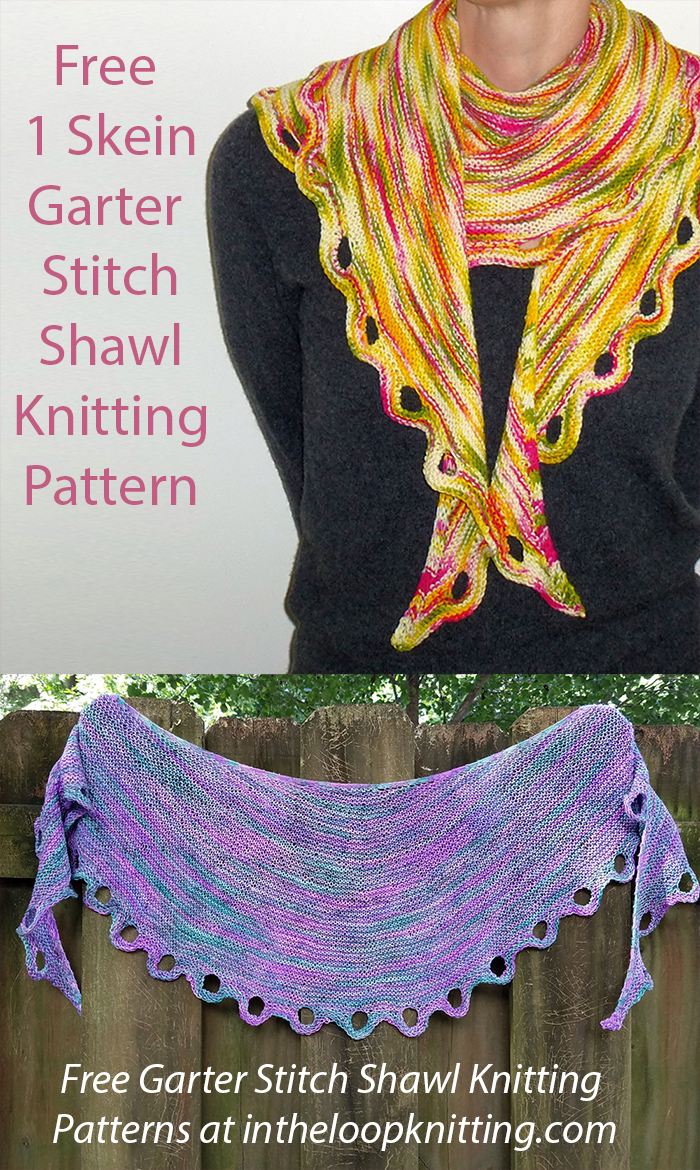 Free Wavy Border Shawl Knitting Pattern