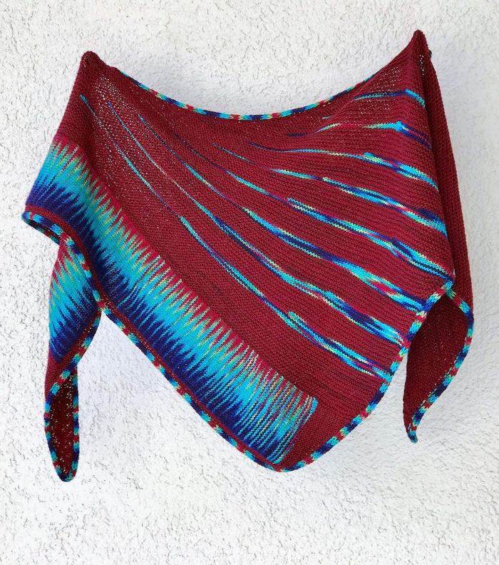 Free Knitting Pattern for Multiverse Shawl