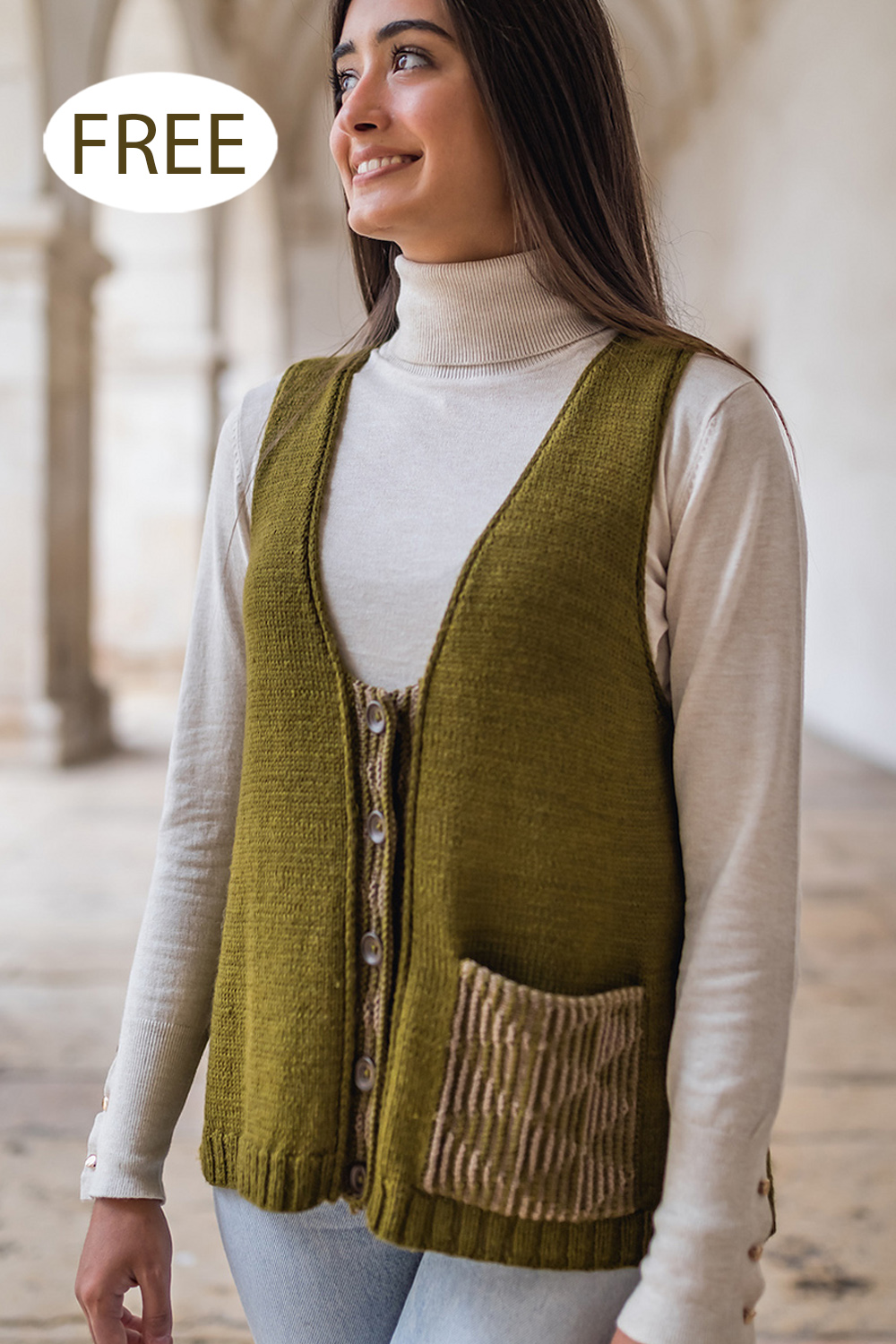 Free Womens Musgo Vest Knitting Pattern