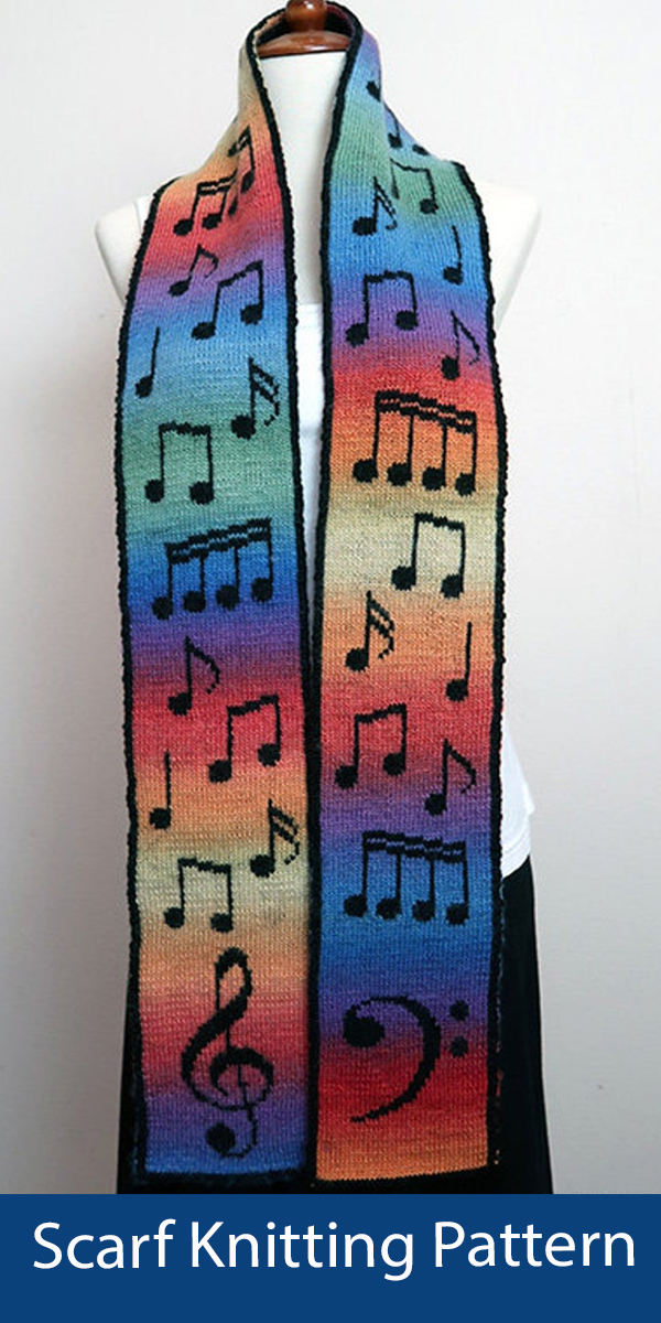 Musical Scarf Knitting Pattern