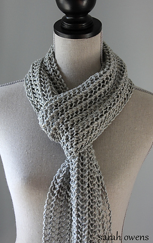 Free Knitting Pattern for Light and Breezy Scarf