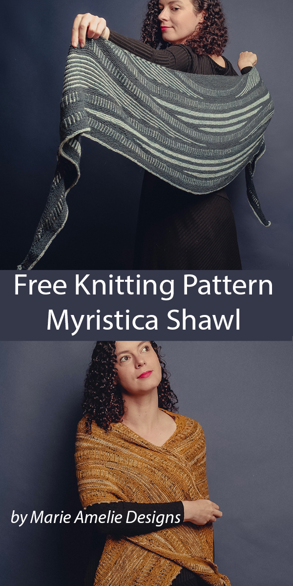 Myristica Shawl Free Knitting Pattern