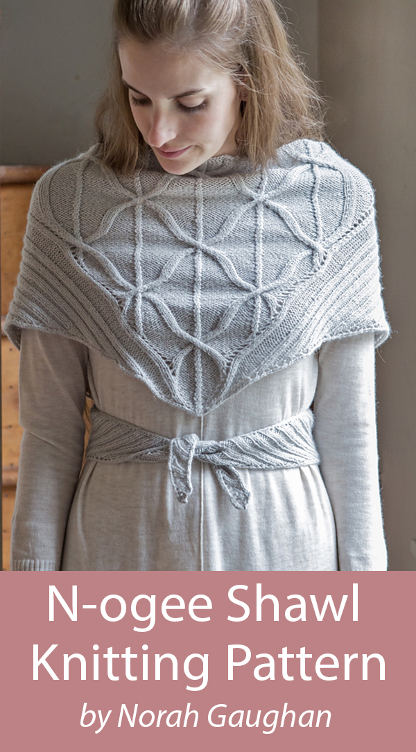 Shawl Knitting Pattern N-ogee by Norah Gaughan