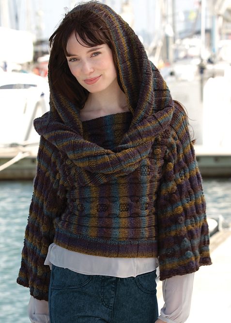 Free Knitting Pattern for Nadine's Pullover and Hood