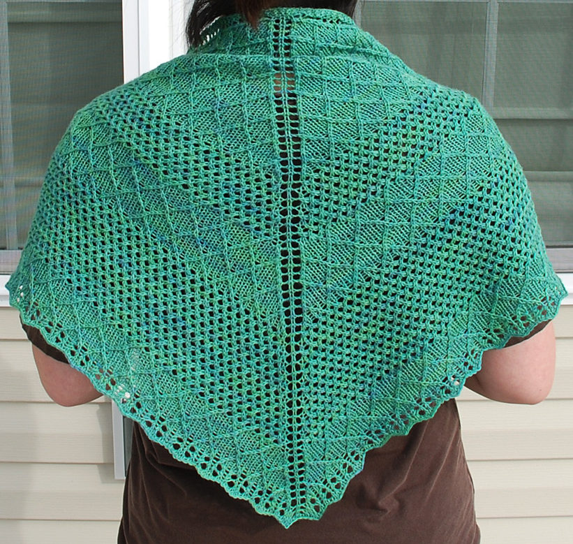 Free Knitting Pattern for Nancy and Judy Shawl