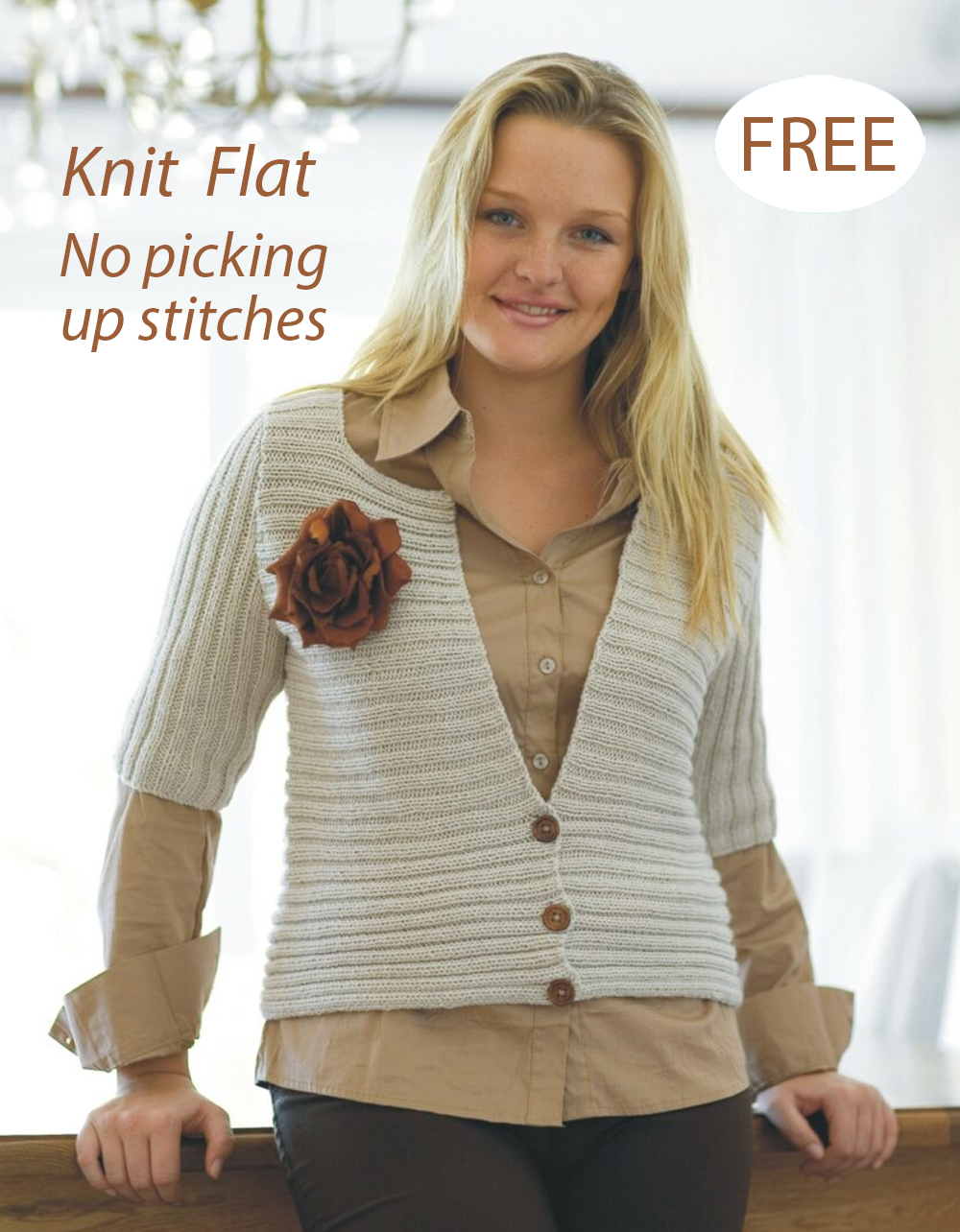 Free Camden Cardigan Knitting Pattern