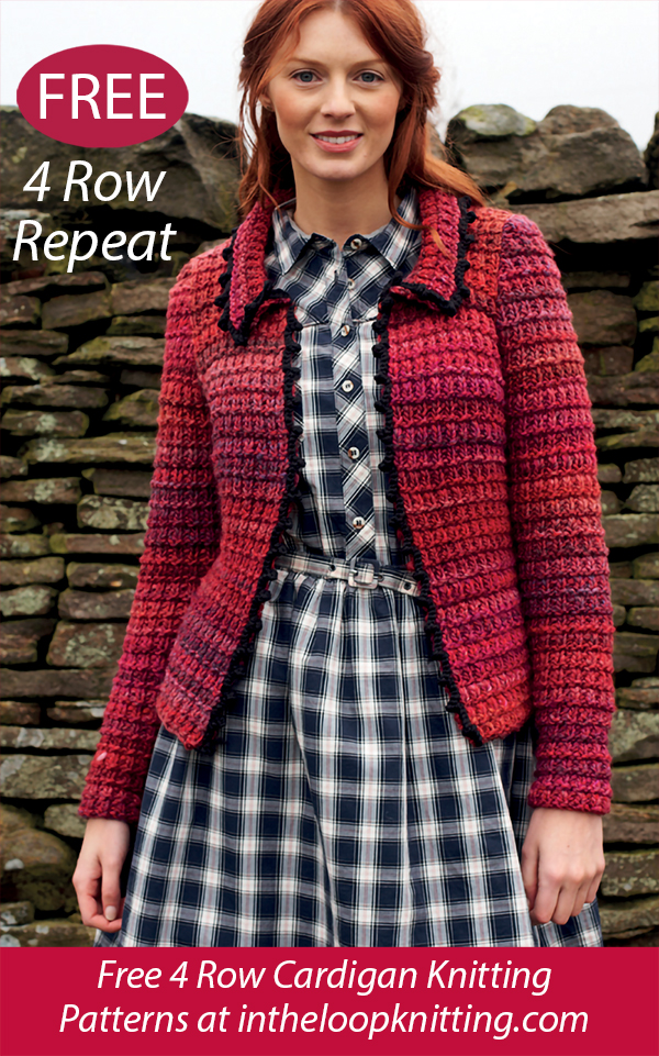Free Woman’s Neat Jacket Cardigan Knitting Pattern