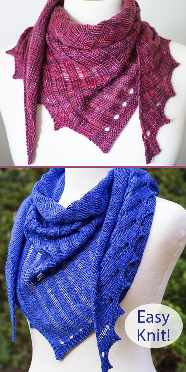 Knitting Pattern for Easy Neato Scarf or Shawlette