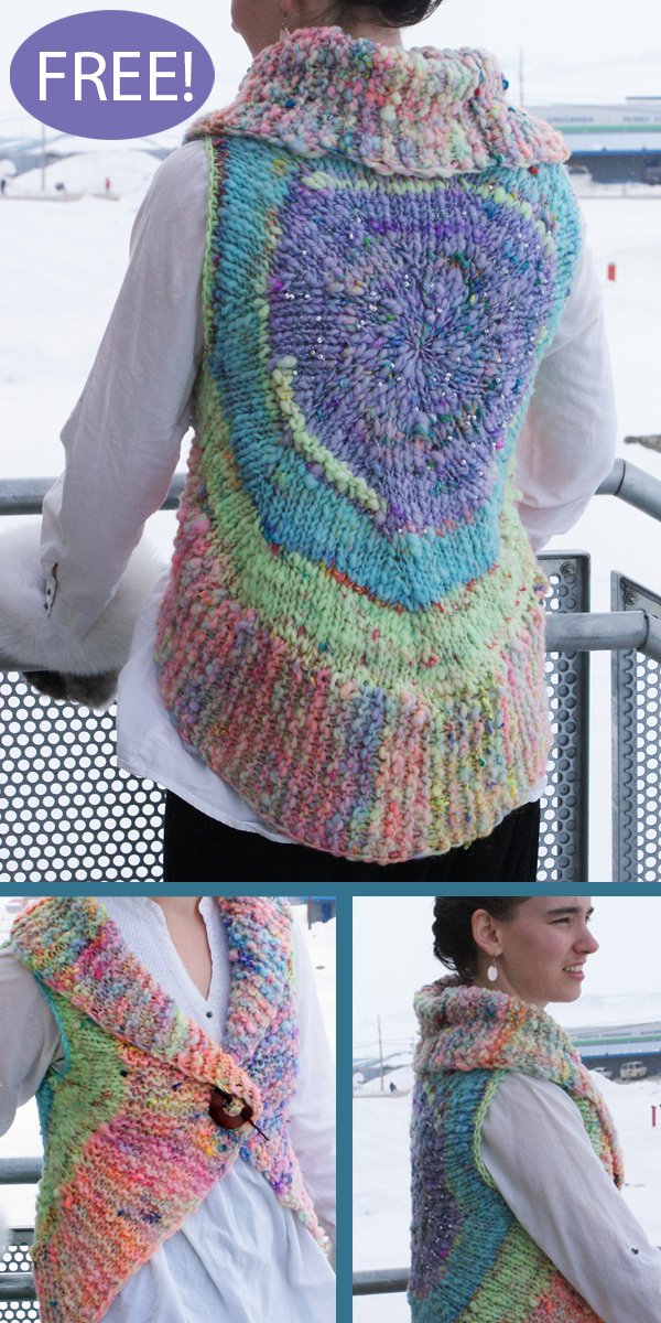 Free Vest Knitting Pattern Nebula Medallion Vest