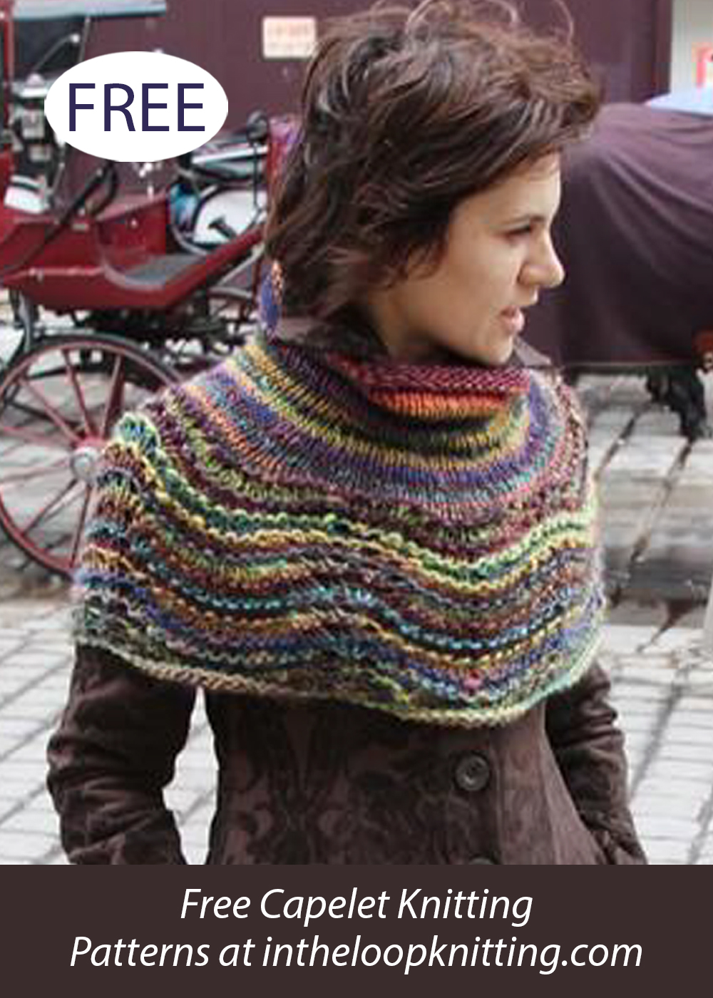 Free Feather and Fan Capelet Knitting Pattern