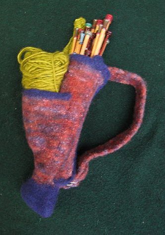 Free knitting pattern for Needle Quiver 