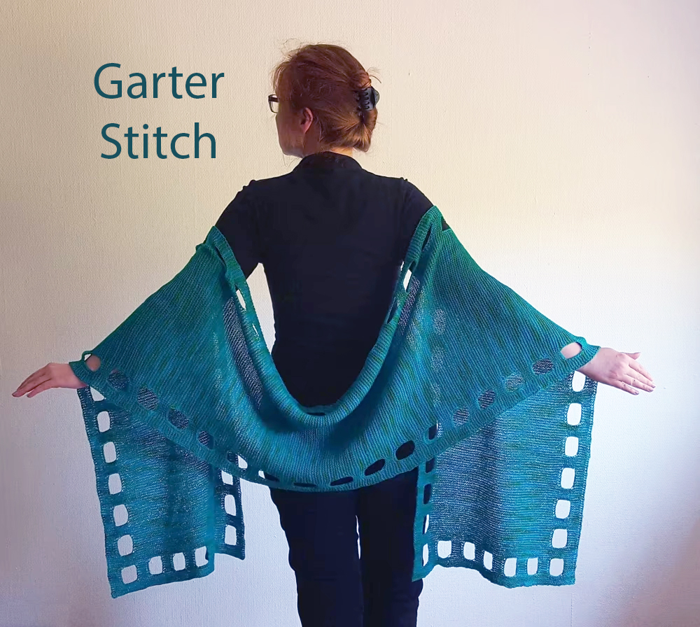 Knitting Pattern for Negative Spaces Scarf