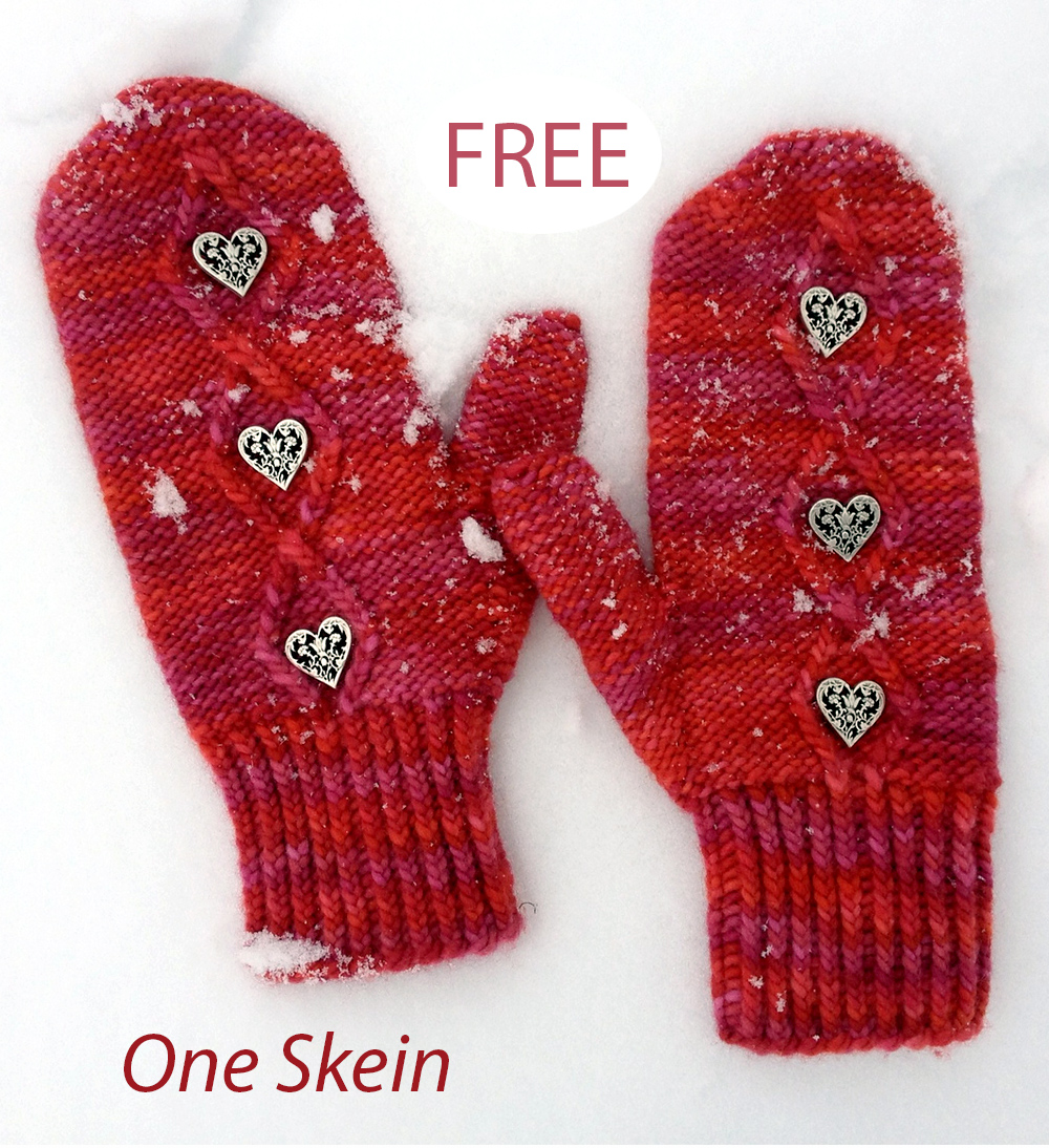 Free Neilikka Mittens Knitting Pattern